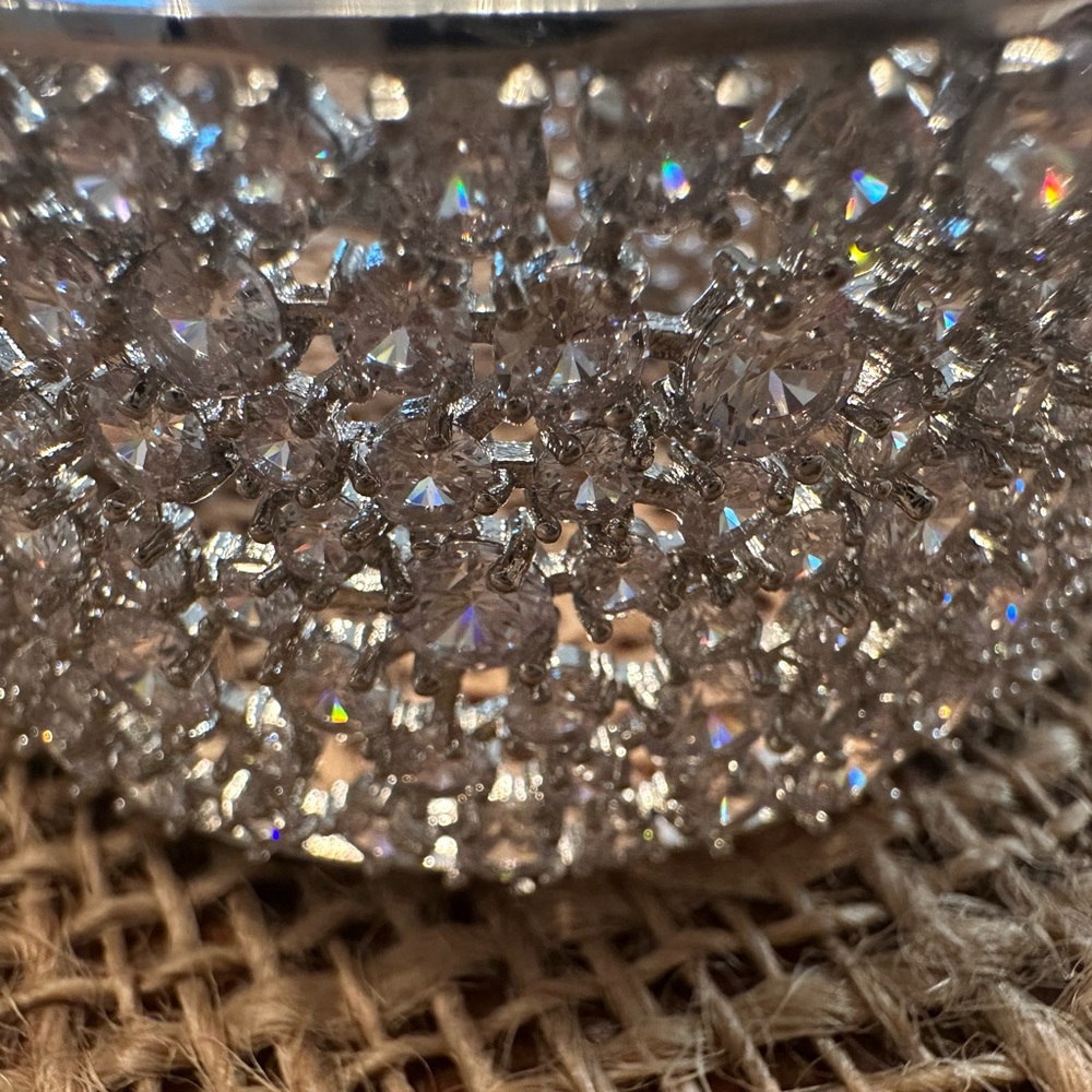 Elegant Silver Crystal Bracelet View 4